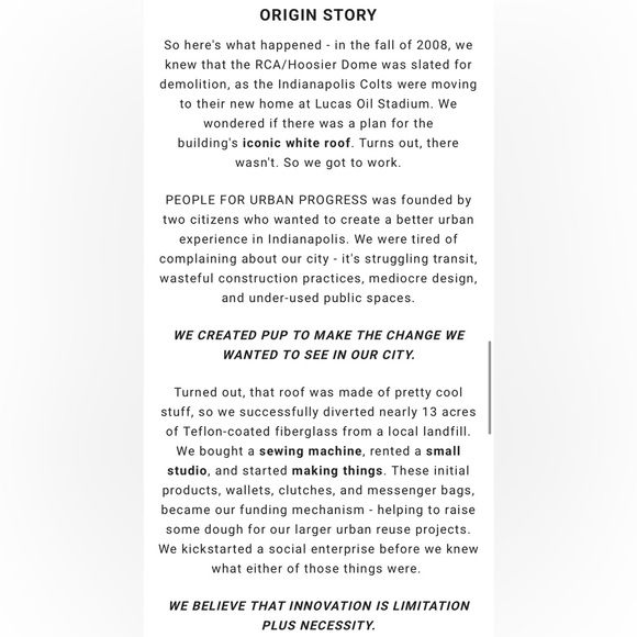 Vintage People for Urban Progress (PUP) Hoosier Dome Roof Wristlet - Picture 7 of 8